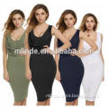 Girls Wear Unique style Black Dark Blue Green White Women Lady Sleeveless Cowl Neck Knee Length Sexy Bodycon Casual Party Dress